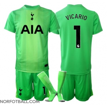 Billige Fotballdrakt Tottenham Hotspur Guglielmo Vicario #1 Keeper Replika Hjemmedraktsett Barn 2025-26 Kortermet (med bukser)